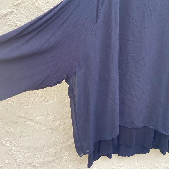 Black studded Melissa Paige woman’s plus top - Picture 4 of 7